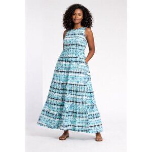 Tyler Boe Rachel Maxi Dress Blue White XS